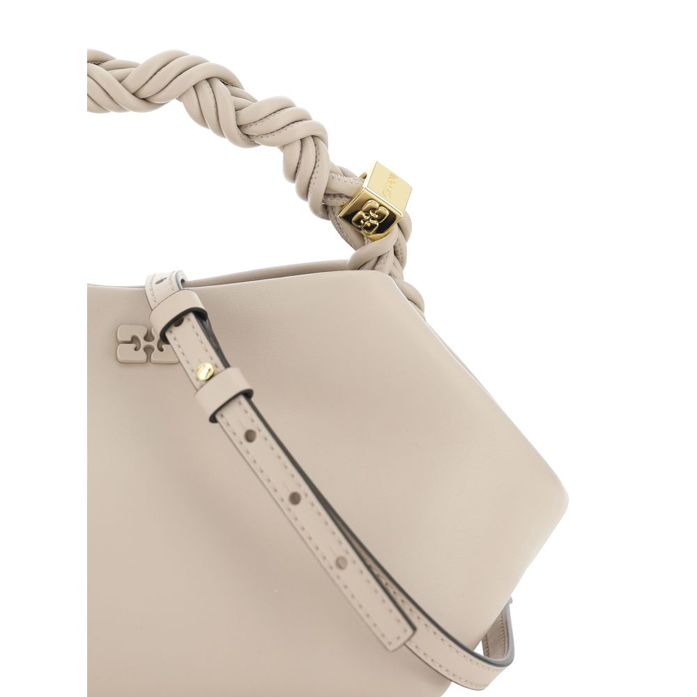 Ganni White Calf Leather Handbag