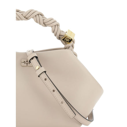 Ganni White Calf Leather Handbag