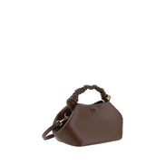 Ganni Brown Calf Leather Handbag