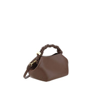 Ganni Brown Calf Leather Handbag