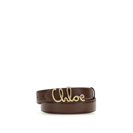 Chloé Brown Calf Leather Regular Belt