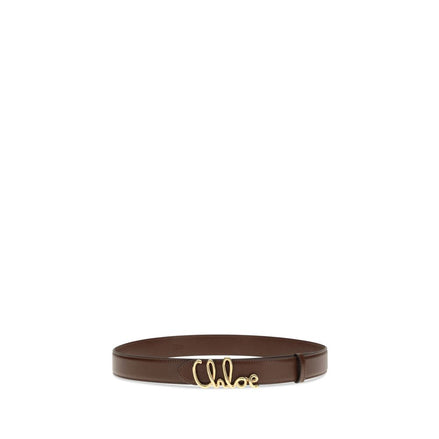 Chloé Brown Calf Leather Regular Belt