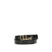 Chloé Black Calf Leather Belt