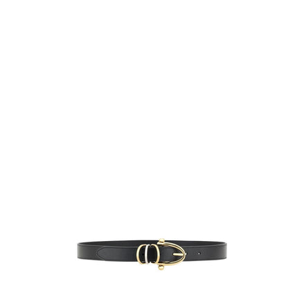 Chloé Black Calf Leather Regular Belt