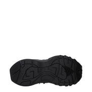 Versace Black Fabric Chunky Sneakers