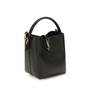 Saint Laurent Black Calf Leather Bucket Bag