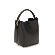 Saint Laurent Black Calf Leather Bucket Bag