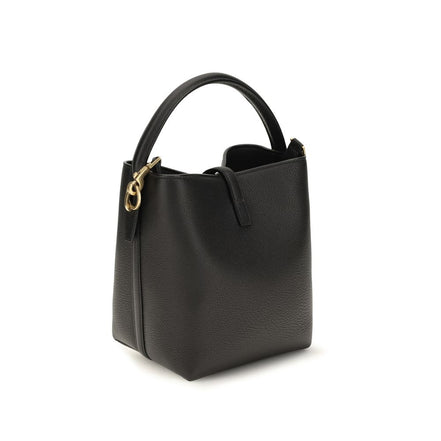 Saint Laurent Black Calf Leather Bucket Bag
