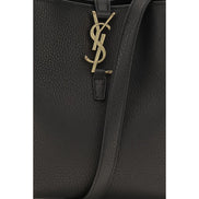Saint Laurent Black Calf Leather Bucket Bag