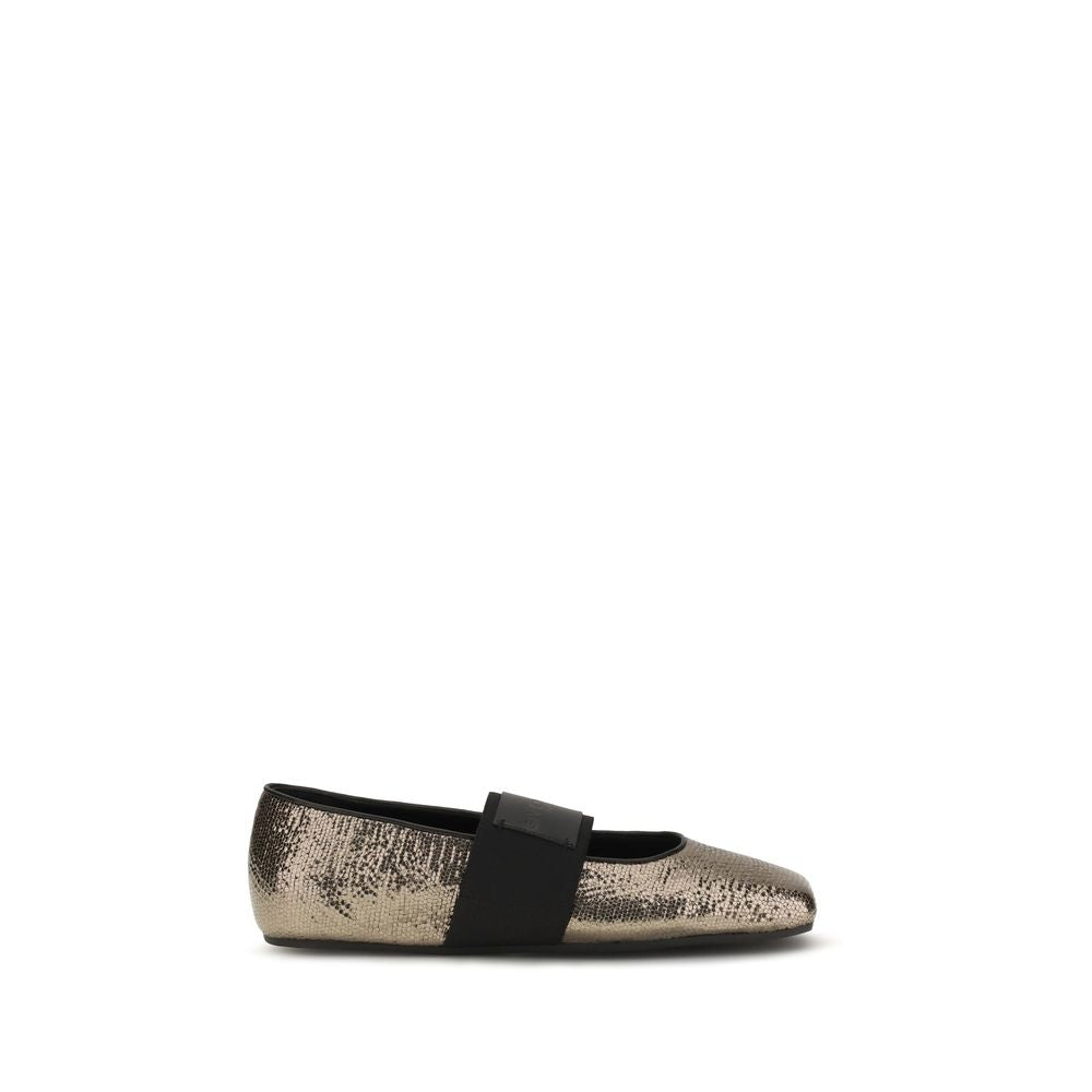 Givenchy Gold Ballet Flats