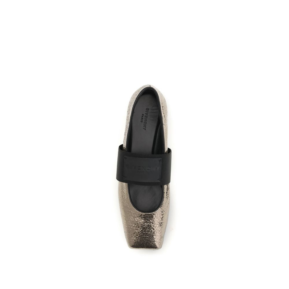 Givenchy Gold Ballet Flats