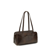 Prada Brown Calf Leather Shoulder Bag