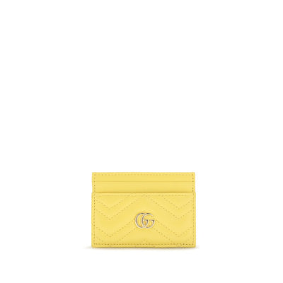 Gucci GG Marmont Bicolor Calf Leather Card Case