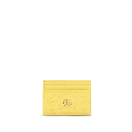 Gucci GG Marmont Bicolor Calf Leather Card Case
