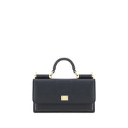 Dolce & Gabbana Black Micro Sicily Shoulder Bag