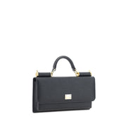 Dolce & Gabbana Black Micro Sicily Shoulder Bag