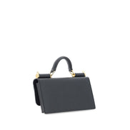 Dolce & Gabbana Black Micro Sicily Shoulder Bag