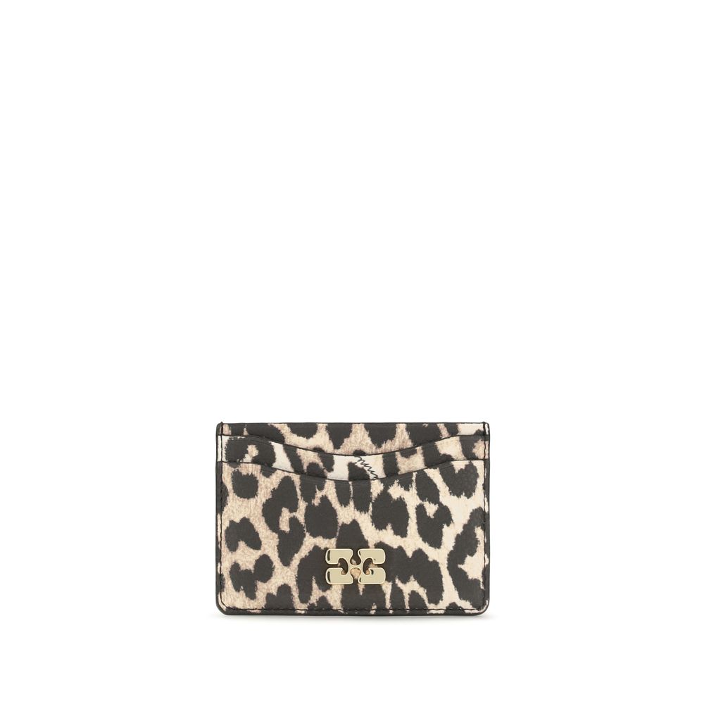 Ganni Multicolor Bou Animal Print Card Holder