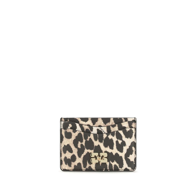 Ganni Multicolor Bou Animal Print Card Holder