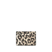 Ganni Multicolor Bou Animal Print Card Holder