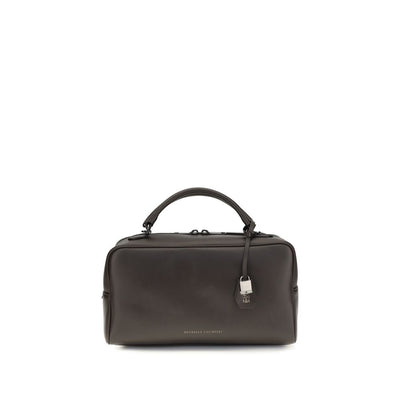 Brunello Cucinelli Brown Calf Leather Handbag