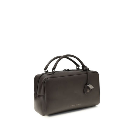 Brunello Cucinelli Brown Calf Leather Handbag