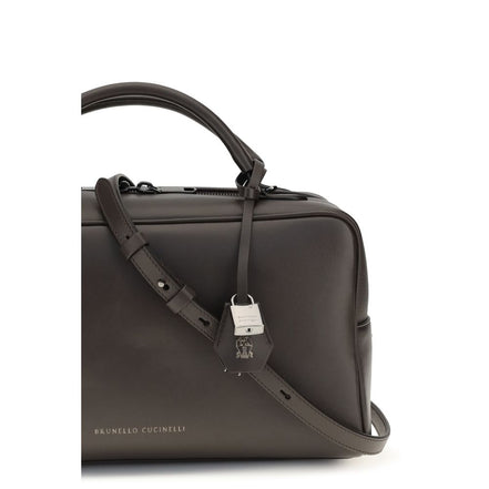 Brunello Cucinelli Brown Calf Leather Handbag