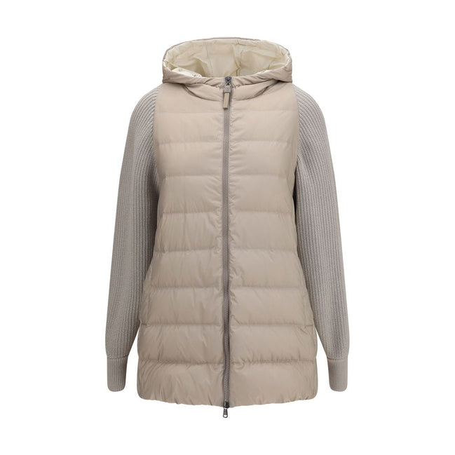 Brunello Cucinelli Gray Polyester Full-Length Jacket