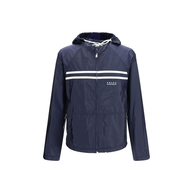 Prada Blue Nylon Shell Jacket