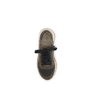 Brunello Cucinelli Brown Calf Leather Athletic Sneakers - Active