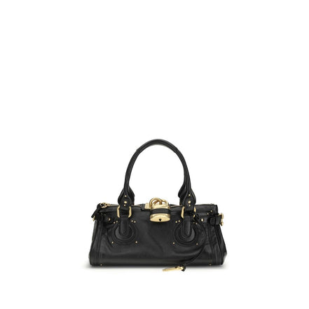 Chloé Black Calf Leather Shoulder Bag - Paddington