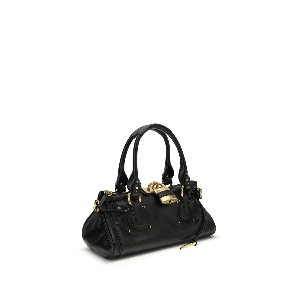 Chloé Black Calf Leather Shoulder Bag - Paddington