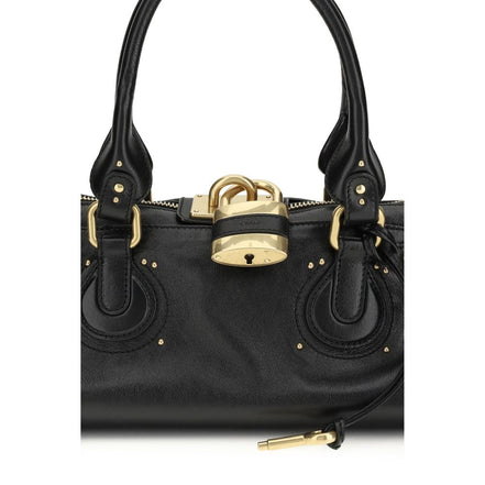 Chloé Black Calf Leather Shoulder Bag - Paddington