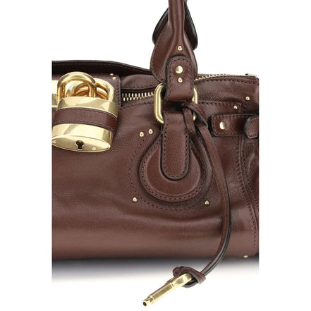 Chloé Bordeaux Calf Leather Shoulder Bag