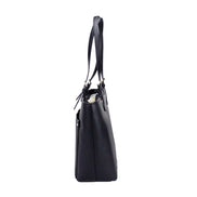 Michael Kors Borsa Donna Jet Set Travel Media Tote Doppia Tasca Nero/Argento 35F3GTVT8B-001