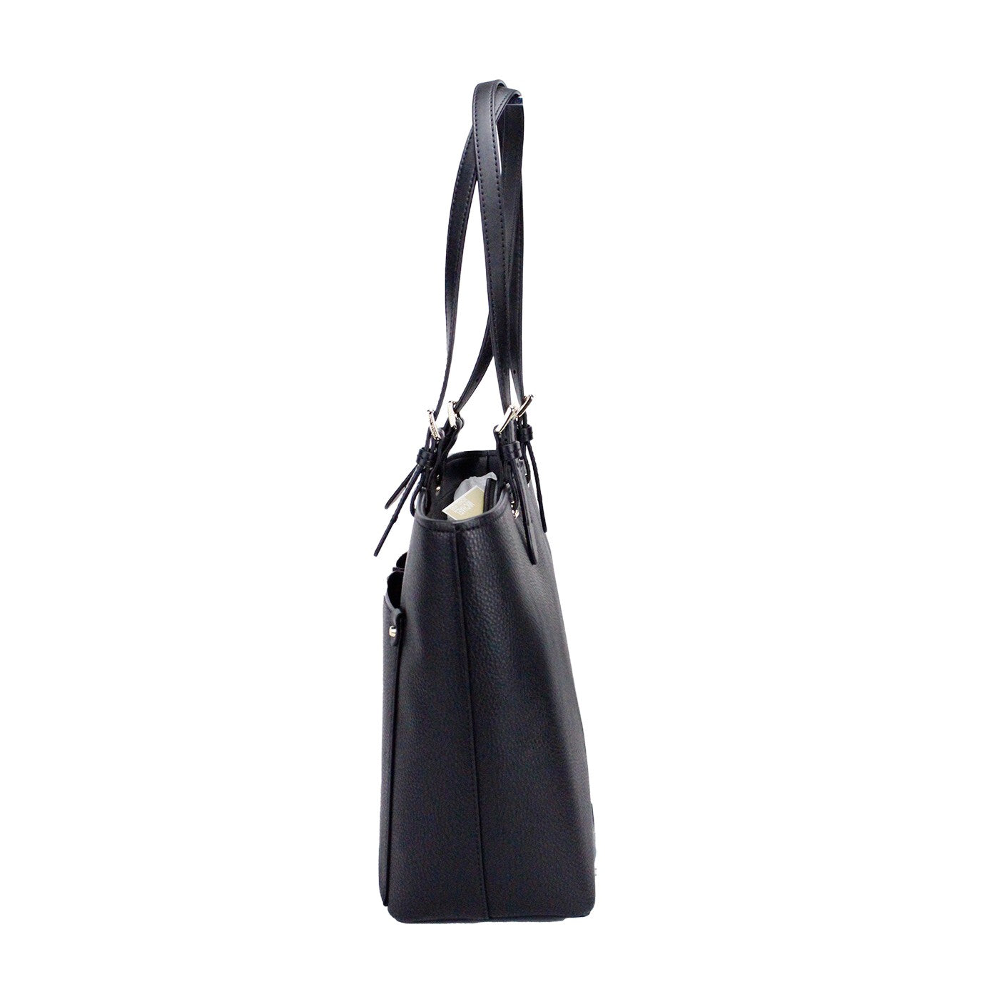 Michael Kors Borsa Donna Jet Set Travel Media Tote Doppia Tasca Nero/Argento 35F3GTVT8B-001