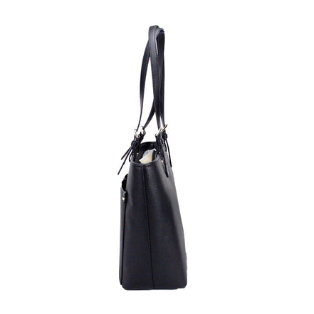 Michael Kors Borsa Donna Jet Set Travel Media Tote Doppia Tasca Nero/Argento 35F3GTVT8B-001