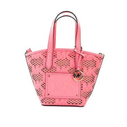 Borsa a tracolla Michael Kors Kimber piccola in pelle Tea Rose con cerniera 2 in 1