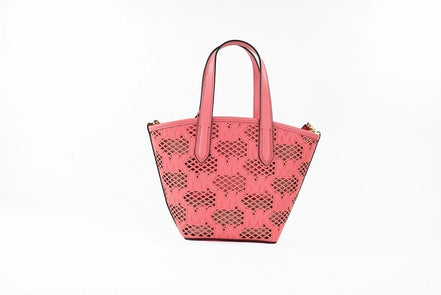Borsa a tracolla Michael Kors Kimber piccola in pelle Tea Rose con cerniera 2 in 1