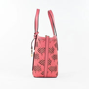 Borsa a tracolla Michael Kors Kimber piccola in pelle Tea Rose con cerniera 2 in 1