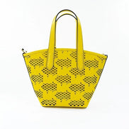 Borsa a tracolla tote Michael Kors Kimber Small 2-in-1 con cerniera, in pelle color narciso