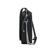Borsa a tracolla Michael Kors Jet Set grande in pelle Saffiano nera East West
