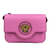 Borsa a tracolla Versace La Medusa in pelle rosa