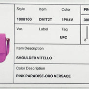 Borsa a tracolla Versace La Medusa in pelle rosa