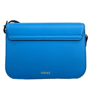 Borsa a tracolla Versace La Medusa in pelle blu