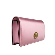 Sac bandoulière mini chaîne Versace Medusa en satin orné de cristaux