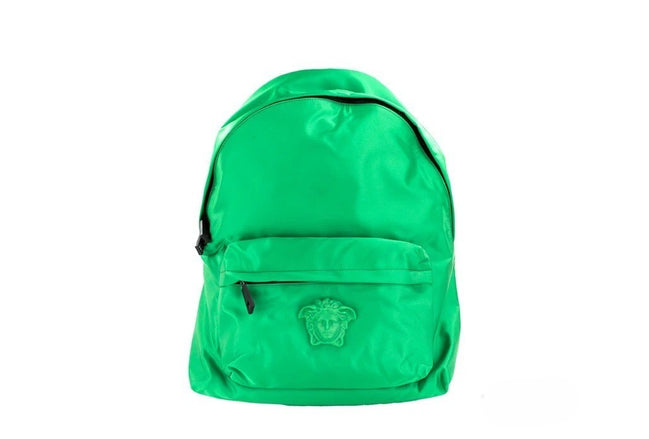 Versace Green Medusa Nylon Backpack