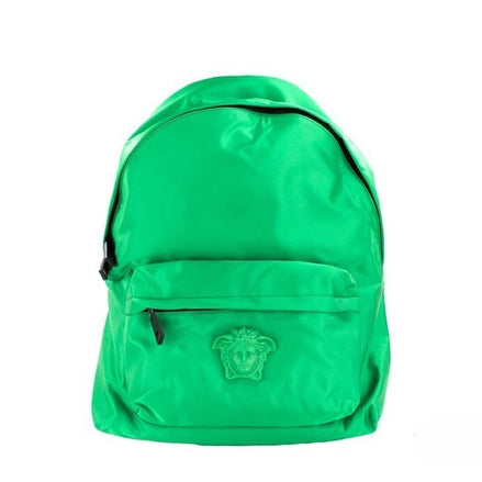 Versace Green Medusa Nylon Backpack