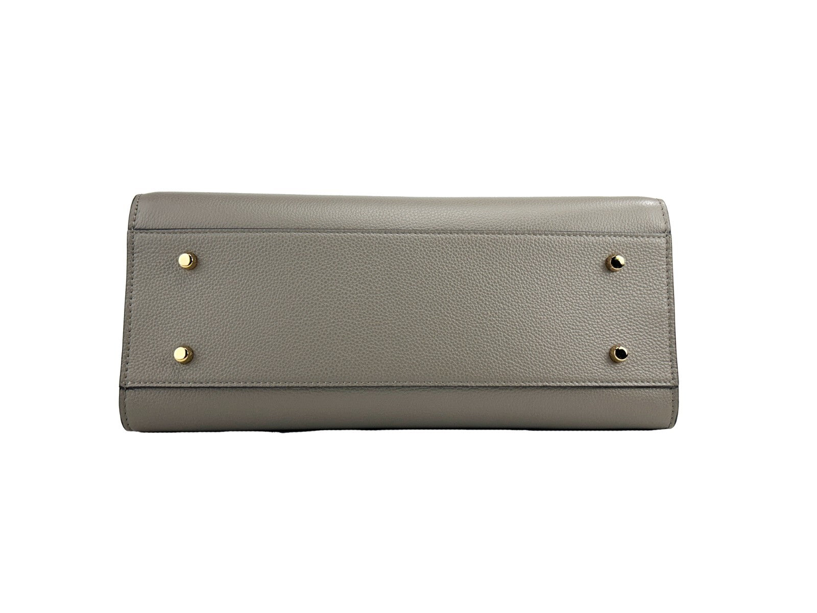 Borsa Tote con Manico Grande in Pelle Versace Virtus Grigia