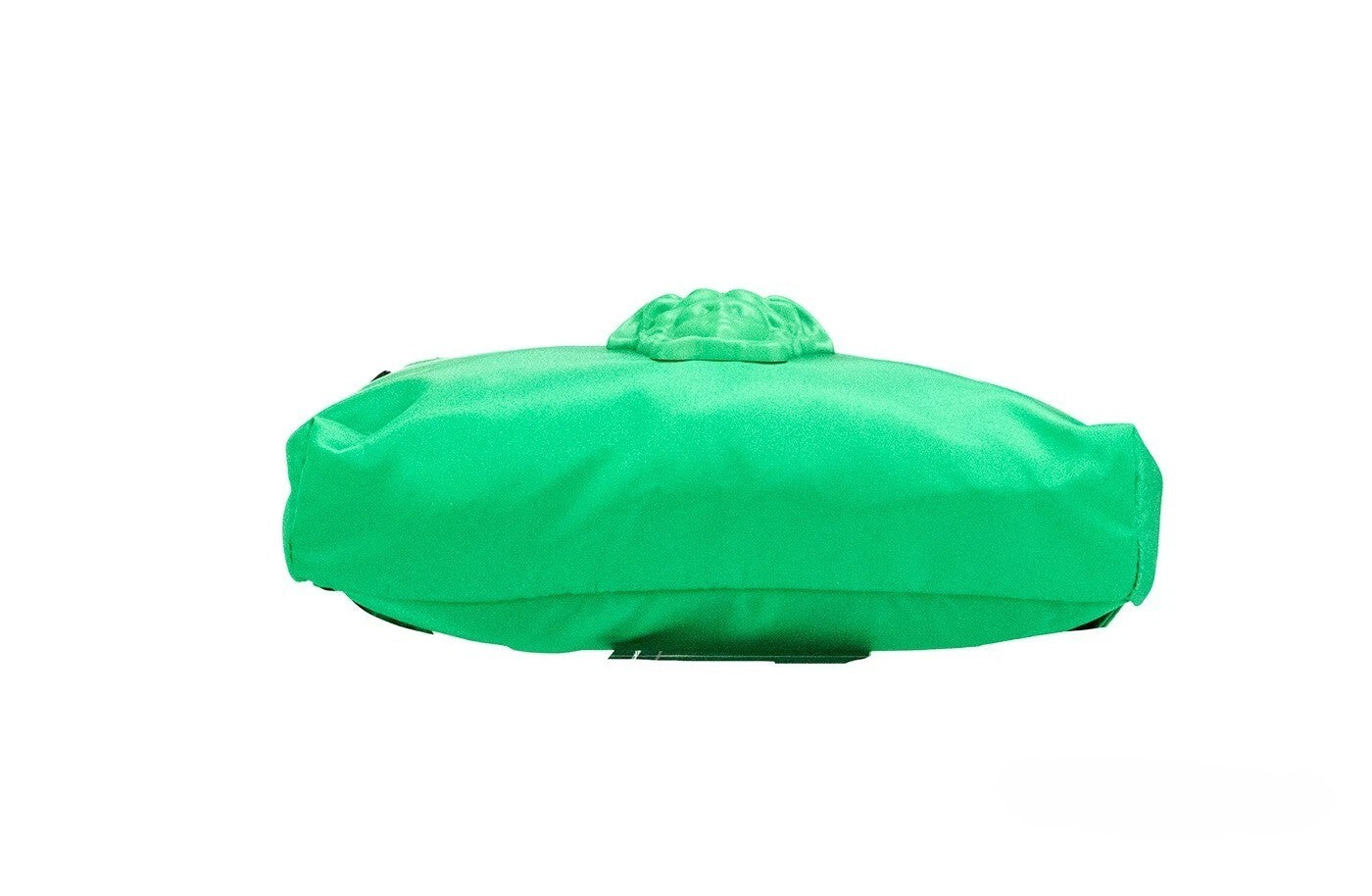 Sac banane Versace petit en nylon vert vif mat Méduse